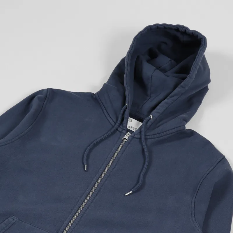 Colorful Standard Classic Organic Zip Hoodie Petrol Blue