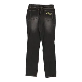 Coogi Embroidered Jeans - 33W UK 12 Black Cotton