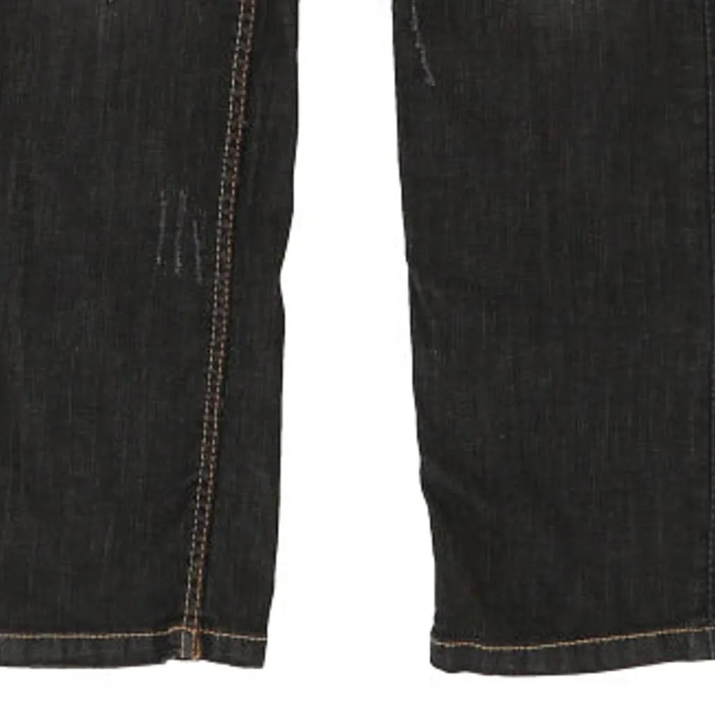 Coogi Embroidered Jeans - 33W UK 12 Black Cotton