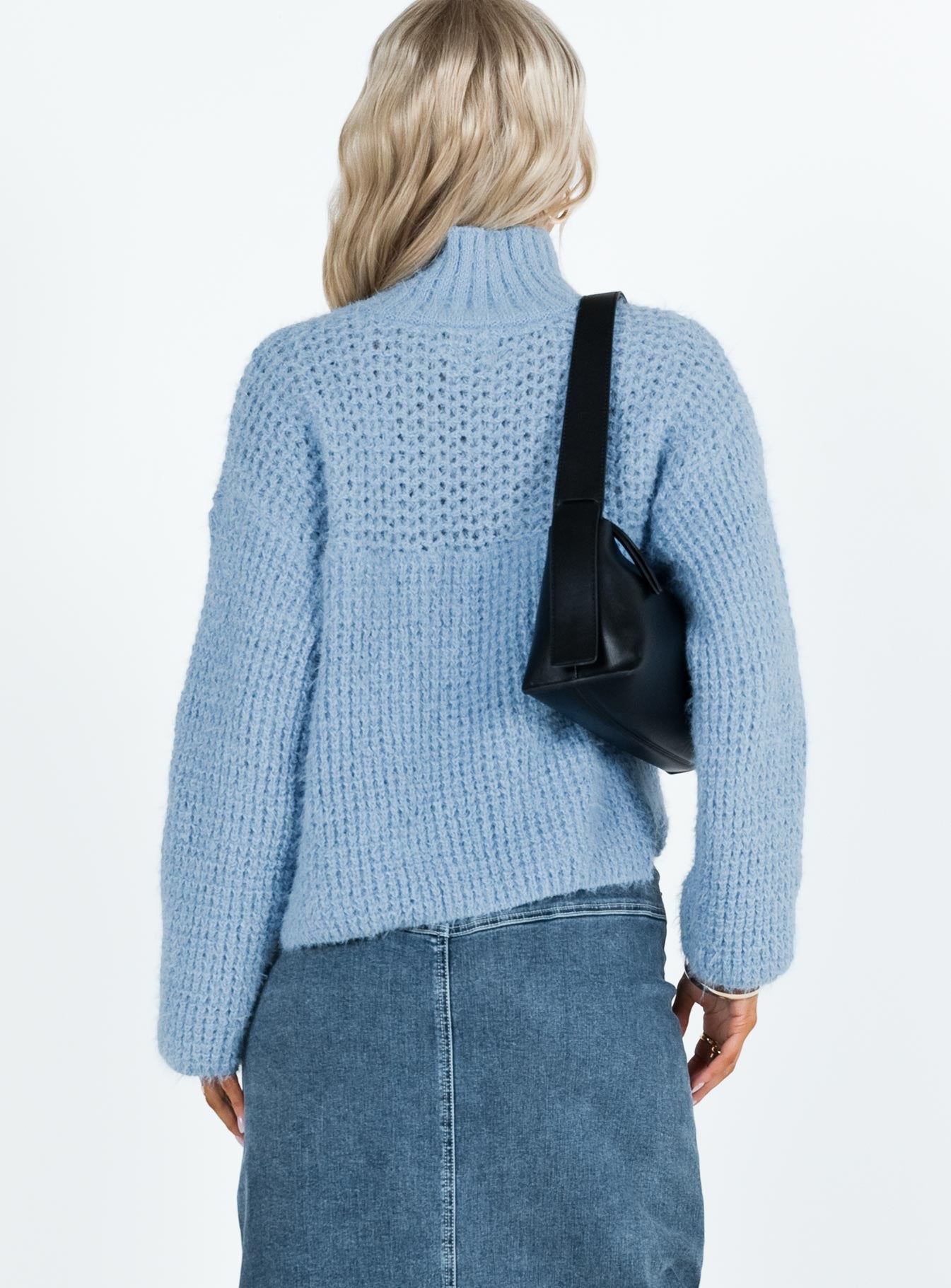 Cosy Knit Sweater Blue