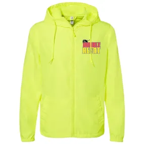 DA Ladies Bright Yellow Windbreaker Jacket