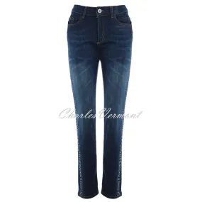 Dolcezza Jean with Sparkle Rhinestone Sides - Style 72404 (Denim Blue)