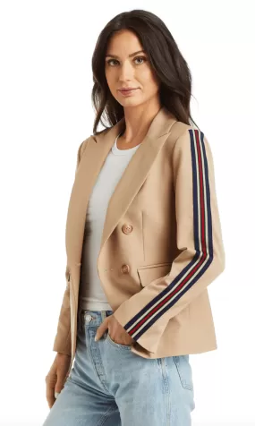 Drew Tai Ribbon Blazer in Camel