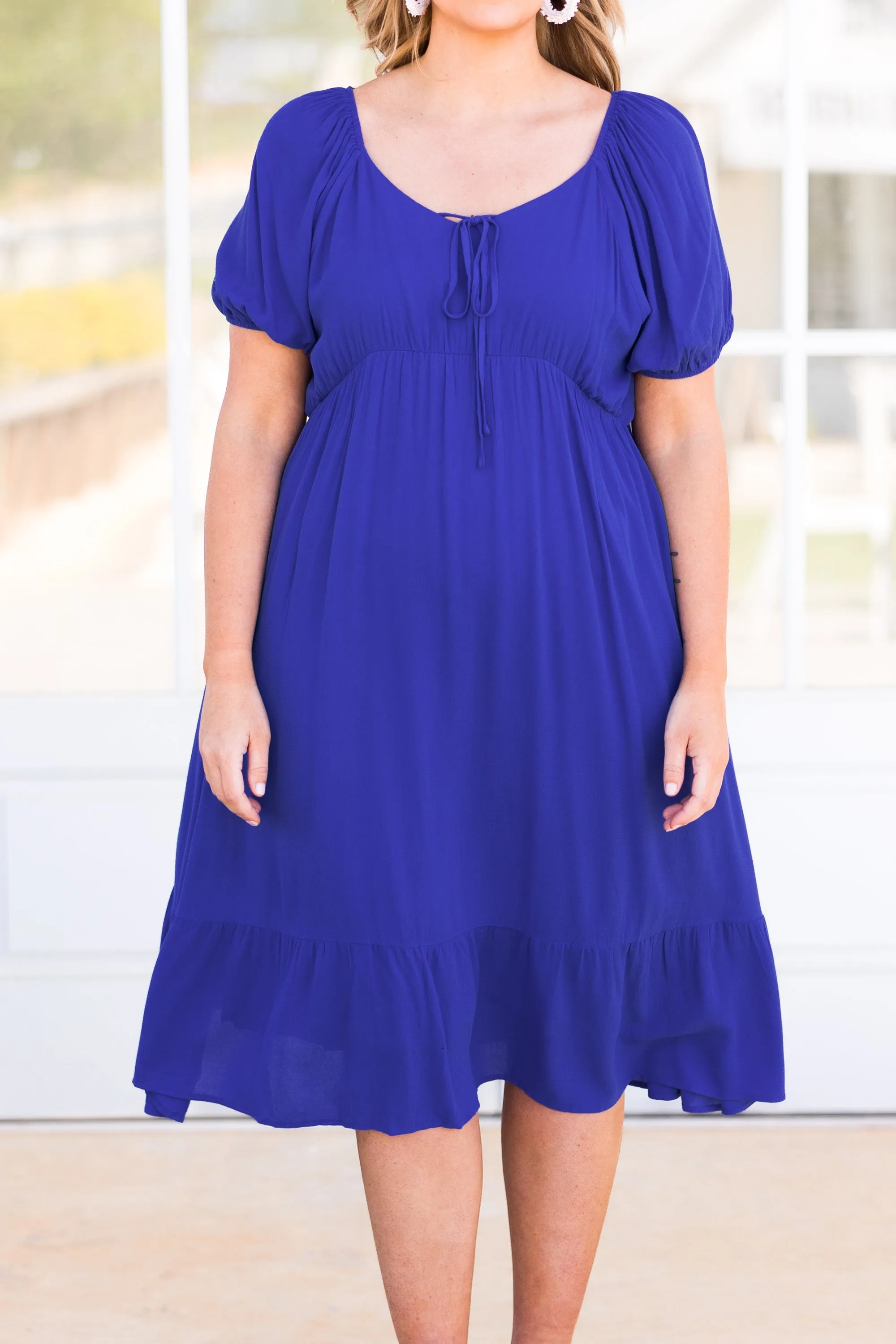 Embrace The Sunshine Dress, Cobalt