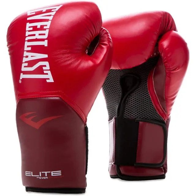 Everlast Pro Style Elite Unisex Training Gloves Red