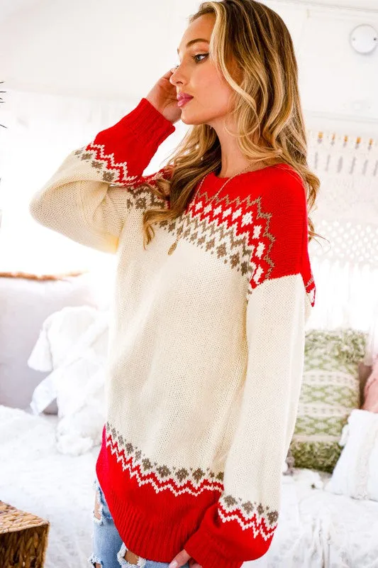 Fair Isle Holiday Sweater