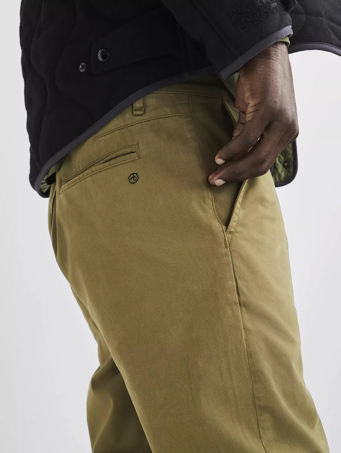 Fit 2 Stretch Twill Chino Pant - Pale Army