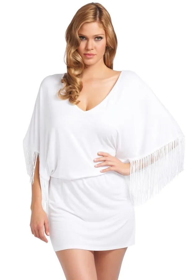 Freya Festival Fringed Batwing Sleeve Tunic