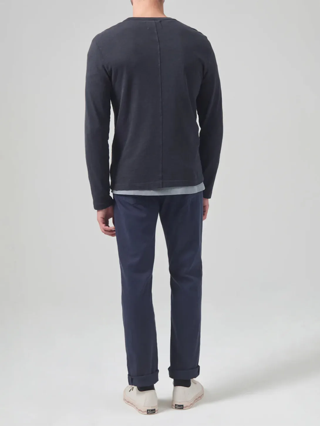 Gage Straight Linen Pant - Night Flight