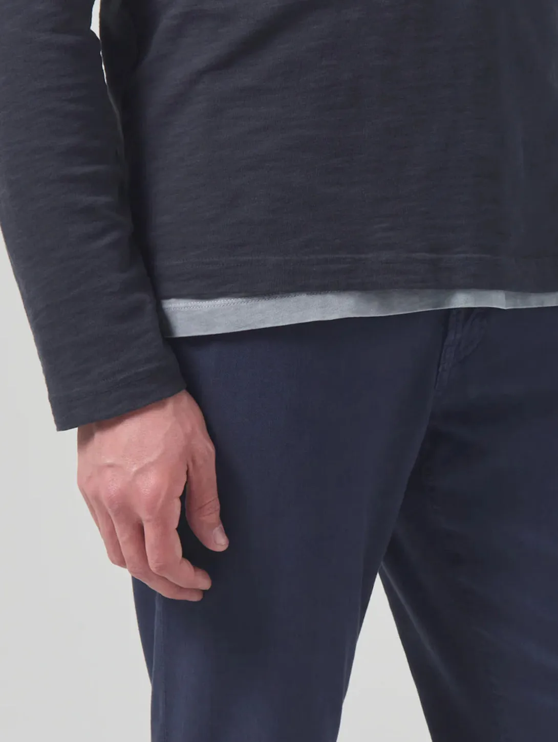 Gage Straight Linen Pant - Night Flight