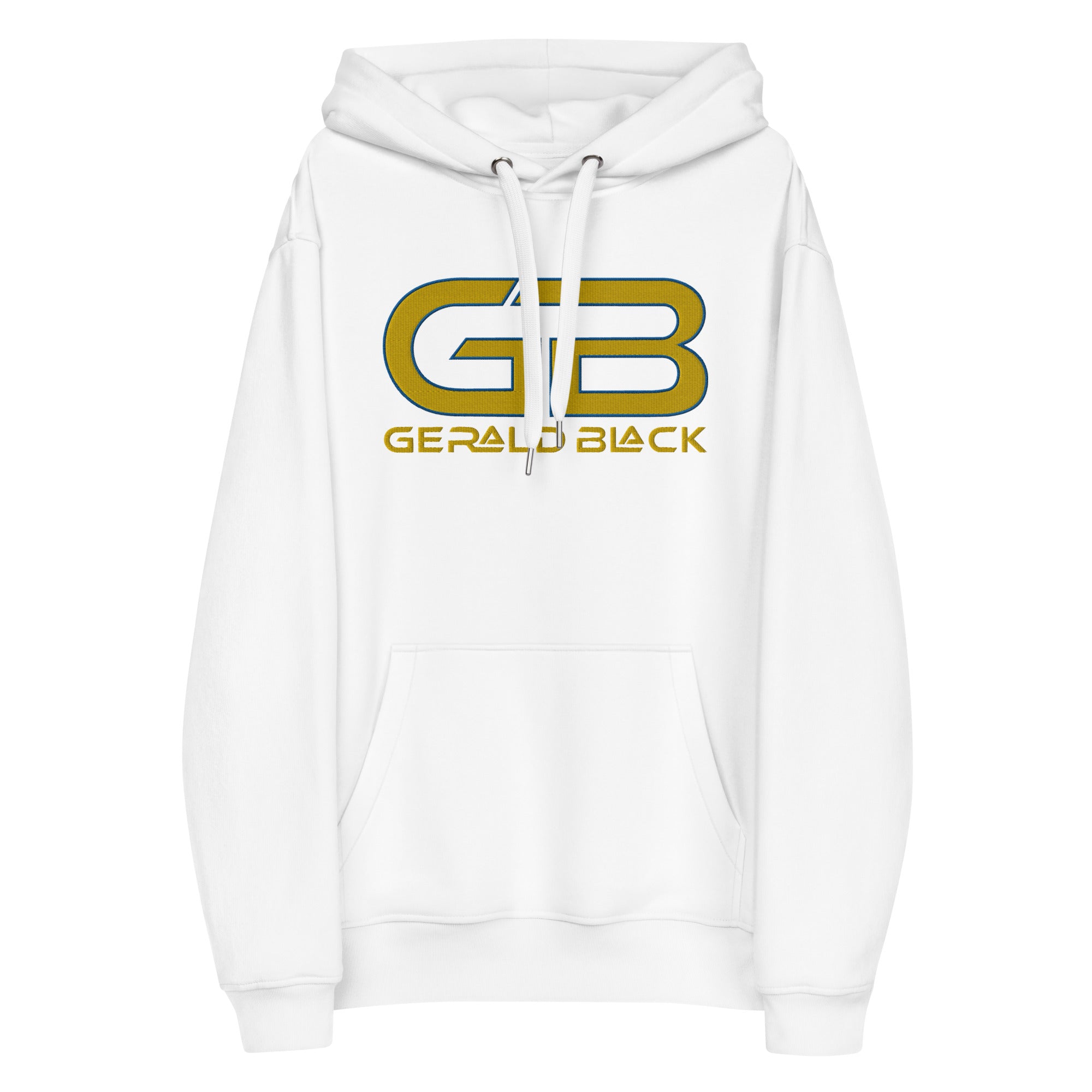 Gerald Black Unisex Premium Embroidered Eco Gold Label Hoodie Y