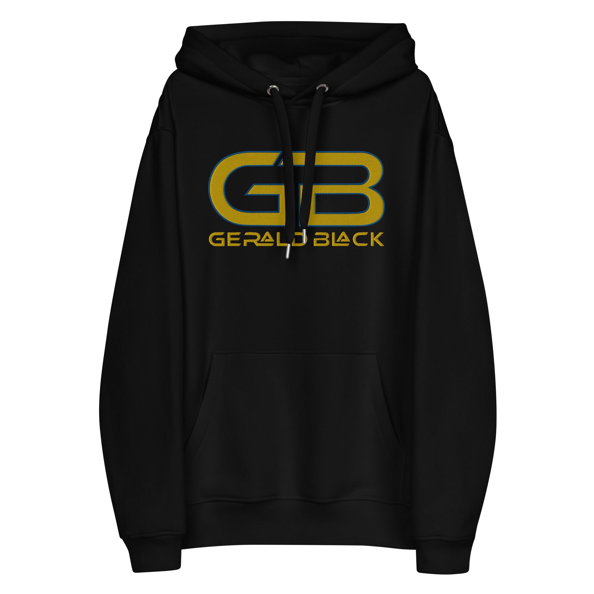 Gerald Black Unisex Premium Embroidered Eco Gold Label Hoodie Y