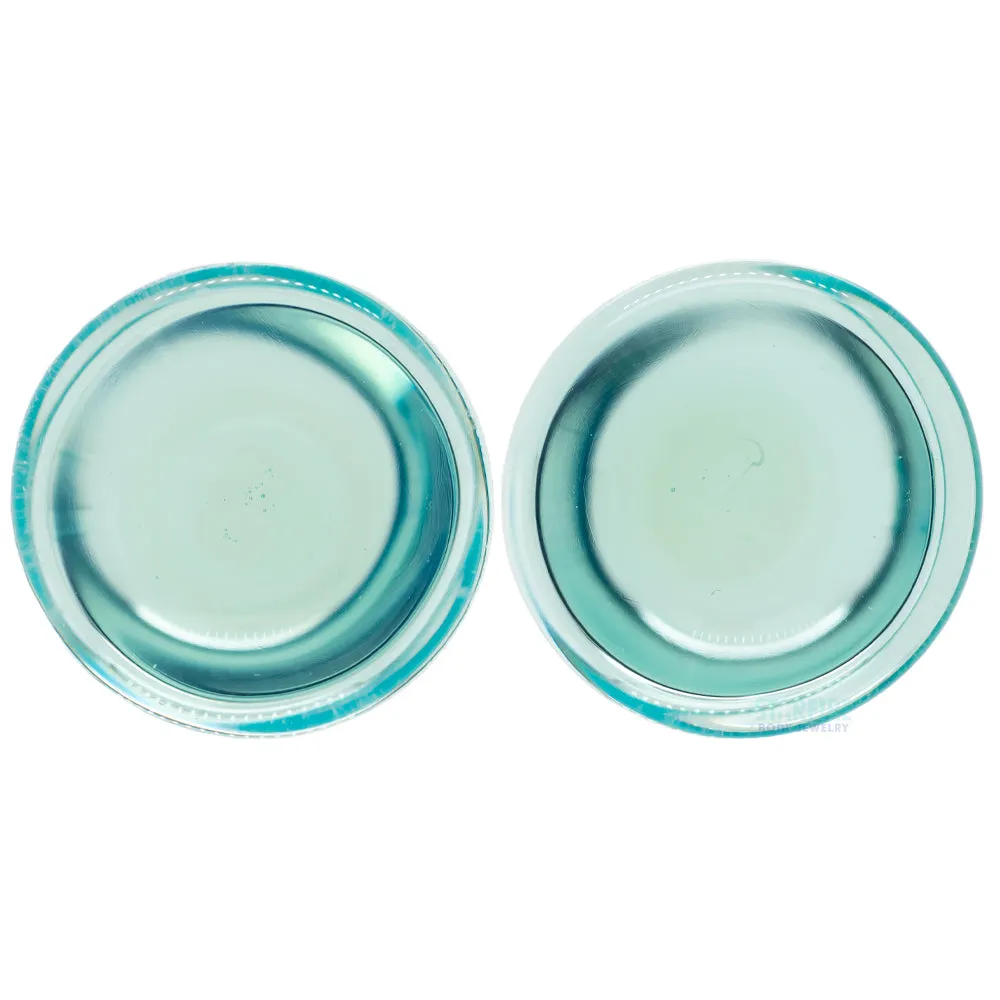 Glass Colorfront Plugs - Caribbean Blue (Premium Color)