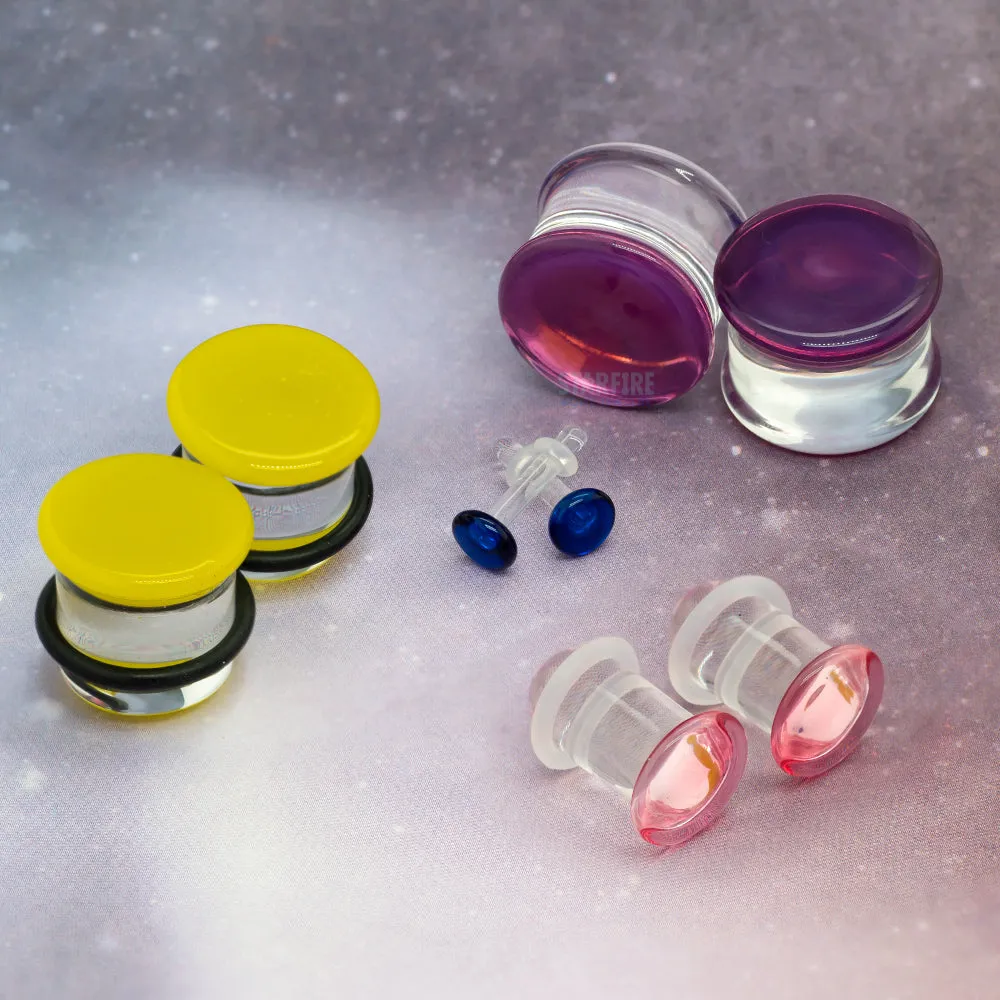 Glass Colorfront Plugs - Grape Jelly (Premium Color)