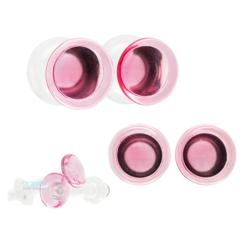 Glass Colorfront Plugs - Rosé (Premium Color)