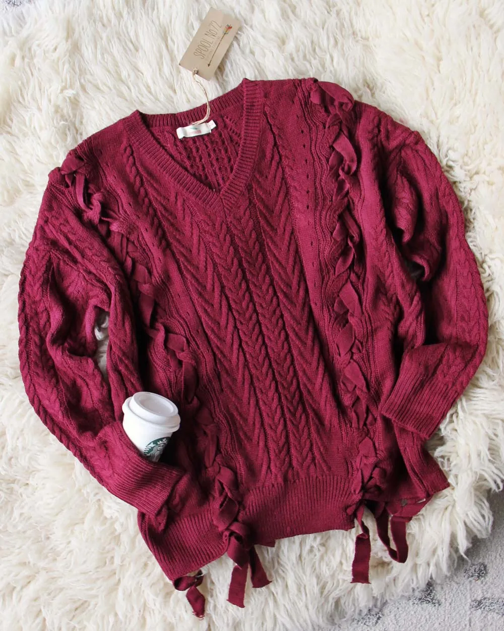 Harlow Lace-up Sweater