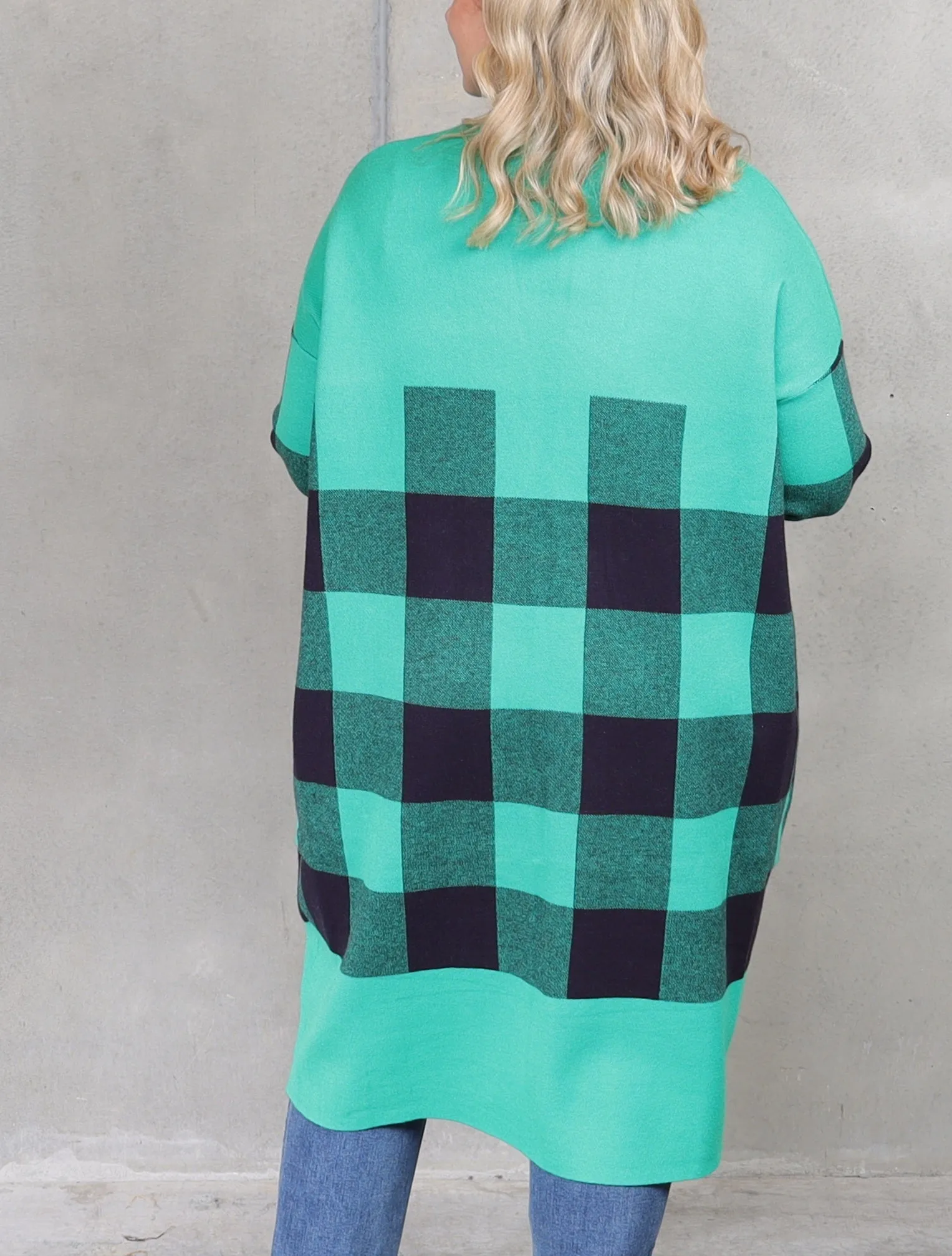 Haven Harris Cardigan - Evergreen Check