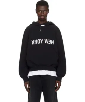 Helmut Lang Black 'New York' Hoodie