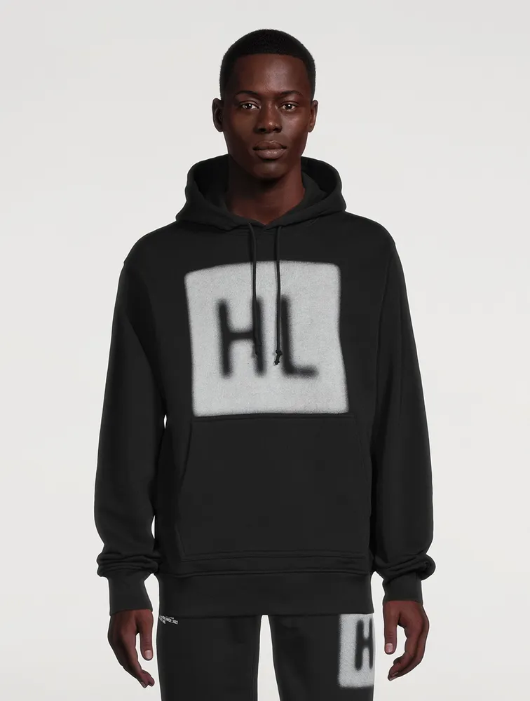 HELMUT LANG Blur Logo Hoodie