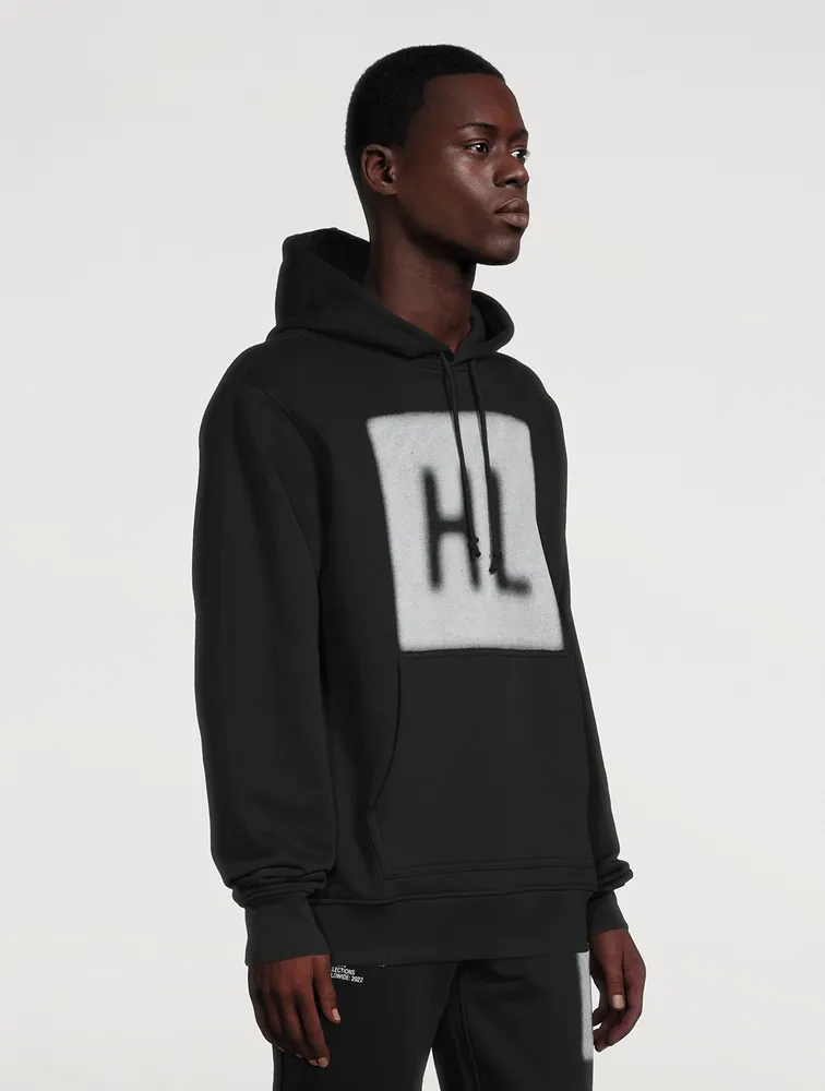 HELMUT LANG Blur Logo Hoodie