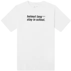 Helmut Lang Helmut Lang Says Stay In School T-ShirtChalk White