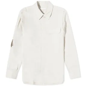 Helmut Lang Linen Twill Tape OvershirtNatural