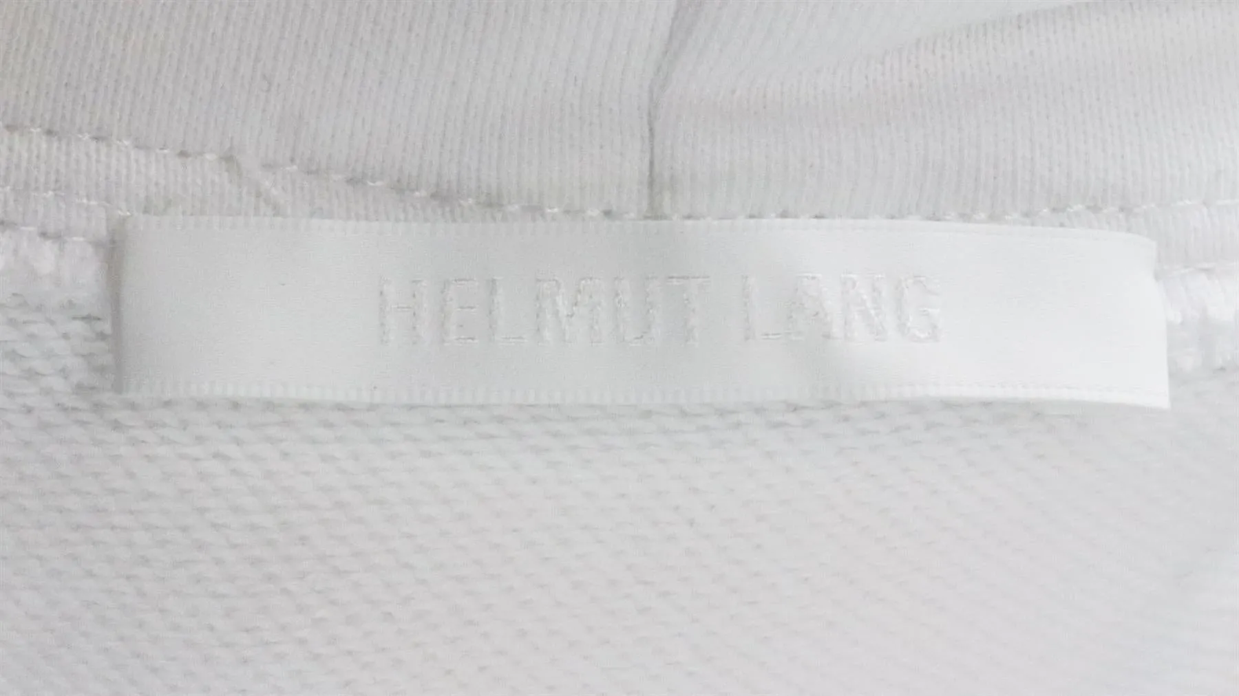 HELMUT LANG PRINTED COTTON JERSEY HOODIE MEDIUM