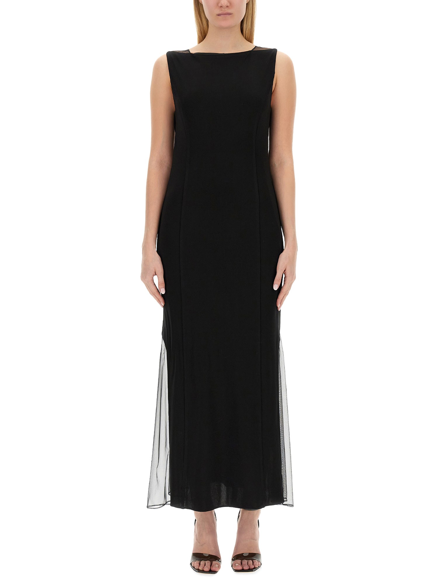 HELMUT LANG    VISCOSE JERSEY LONG DRESS