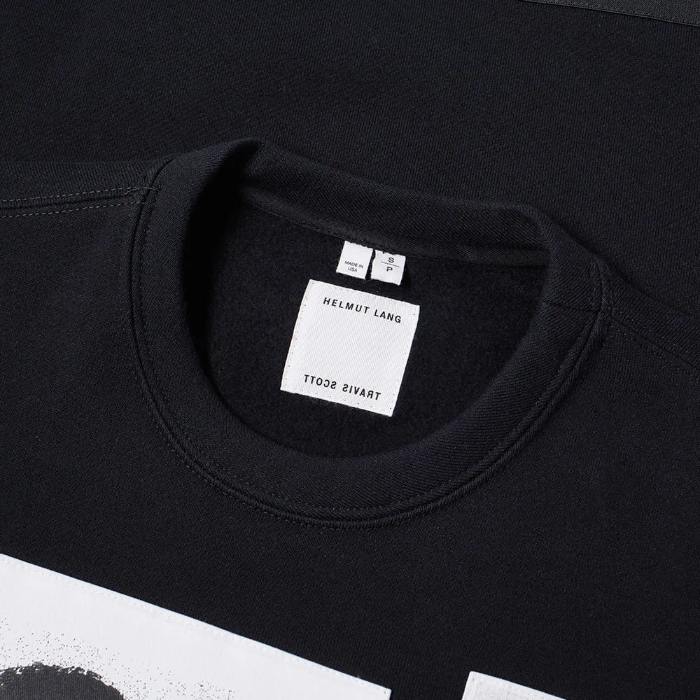 Helmut Lang x Travis Scott Prototype Print CrewneckBlack