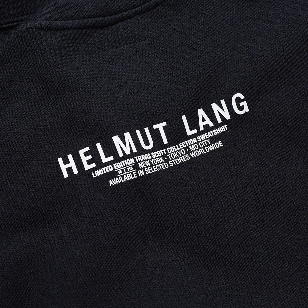 Helmut Lang x Travis Scott Prototype Print CrewneckBlack