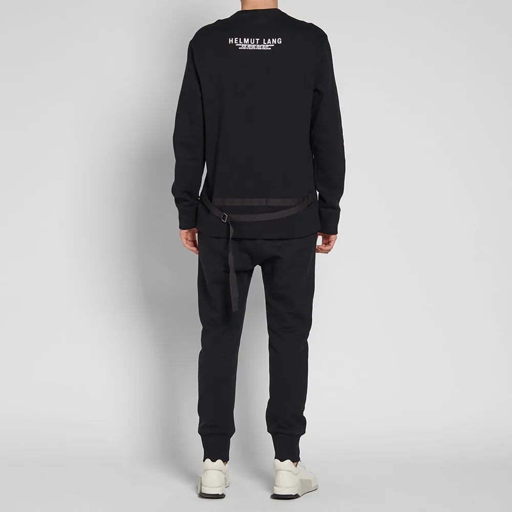 Helmut Lang x Travis Scott Prototype Print CrewneckBlack