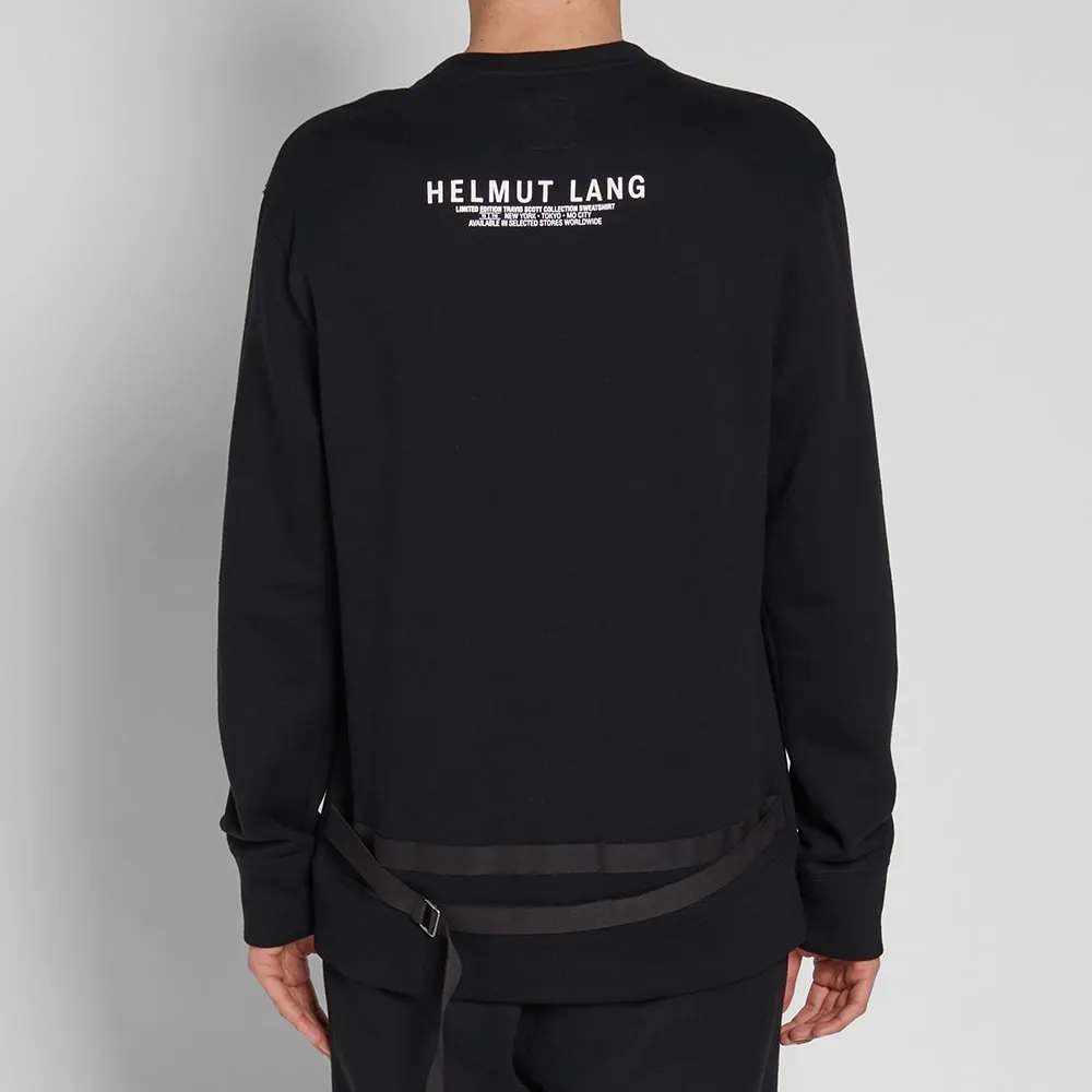 Helmut Lang x Travis Scott Prototype Print CrewneckBlack