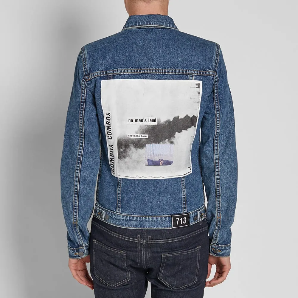 Helmut Lang x Travis Scott Smoke Patch Denim JacketWashed Indigo