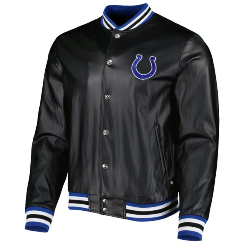 Jacob Indianapolis Colts Black Varsity Jacket - William Jacket