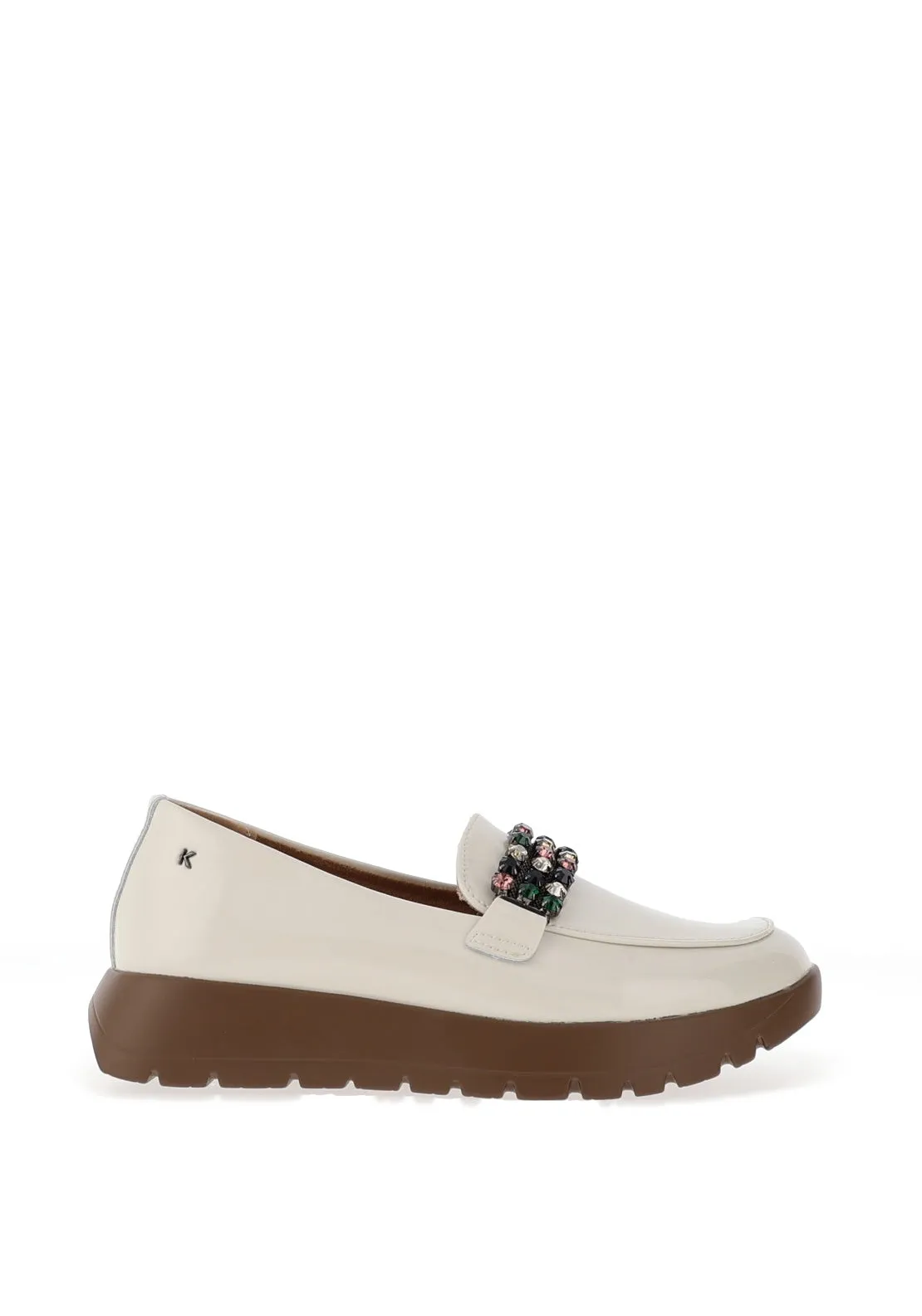 Kate Appleby Todley Embellished Loafers, White