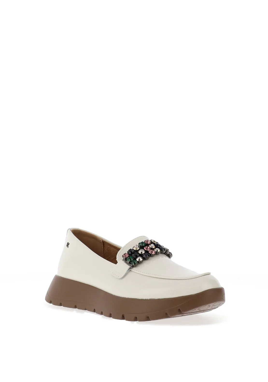 Kate Appleby Todley Embellished Loafers, White