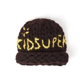 Kidsuper Hand Knit Chunky Beanie 'Black'