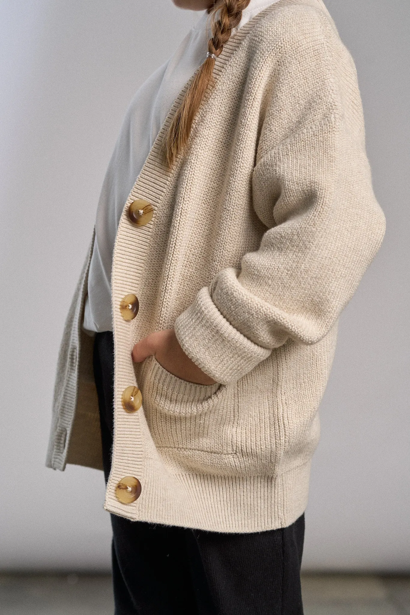 Knit Cardigan - Oatmeal