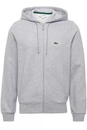 Lacoste Zip Hoodie Organic Cotton Grey