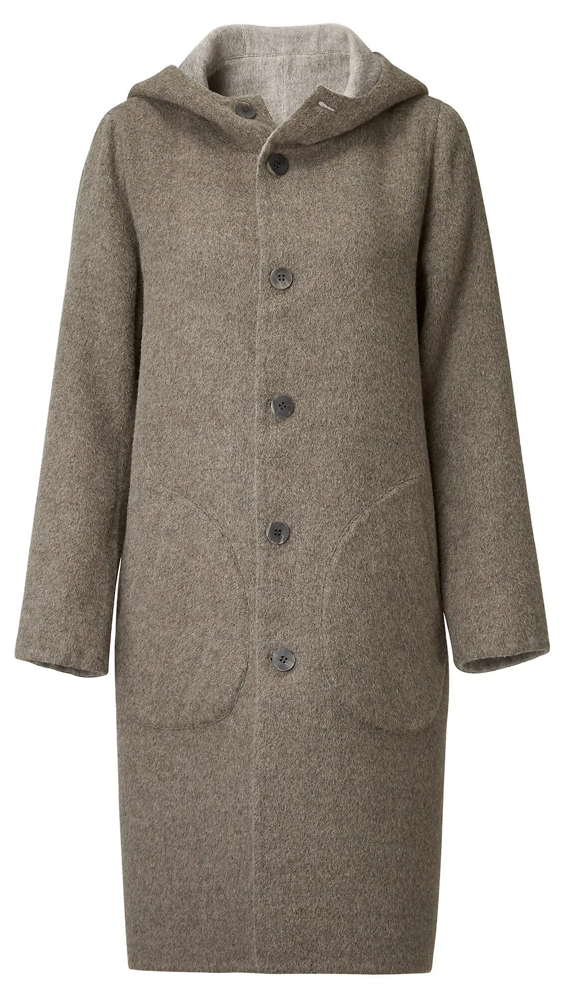 Ladies reversible coat, Gray-brown | Manufactum