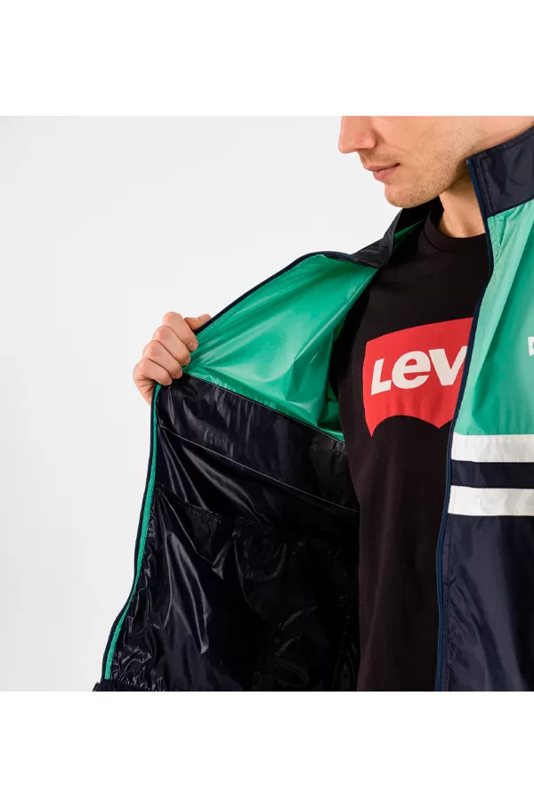 Levi's Colorblock Windbreaker Night Green