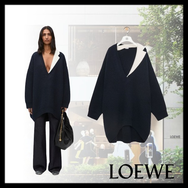 LOEWE  |Oversized sweater in cashmere and mohair