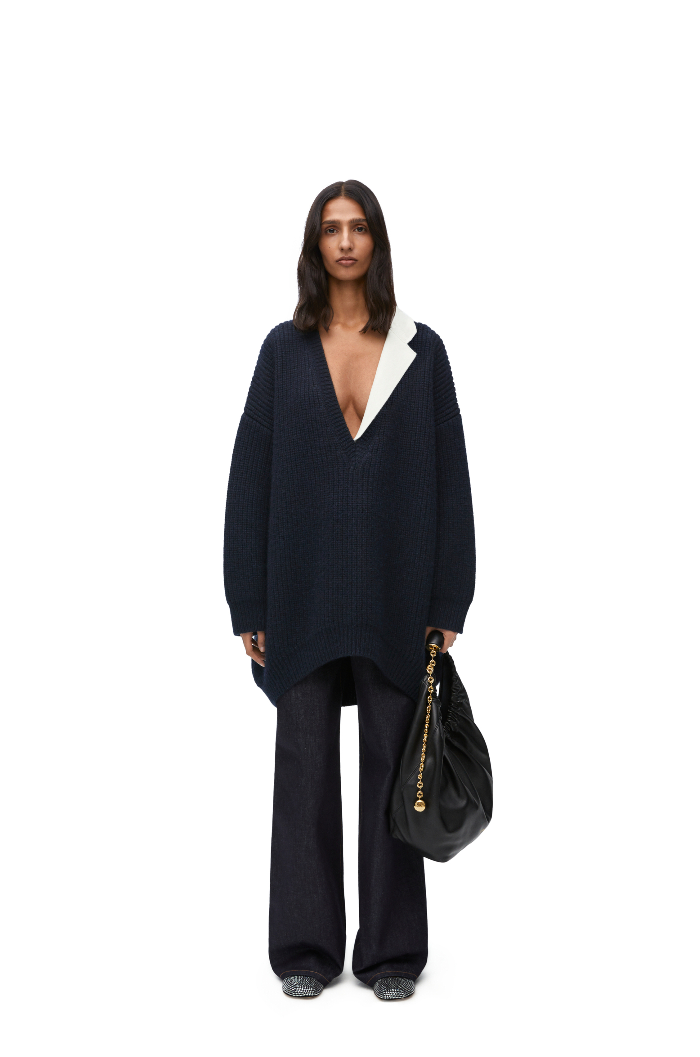 LOEWE  |Oversized sweater in cashmere and mohair