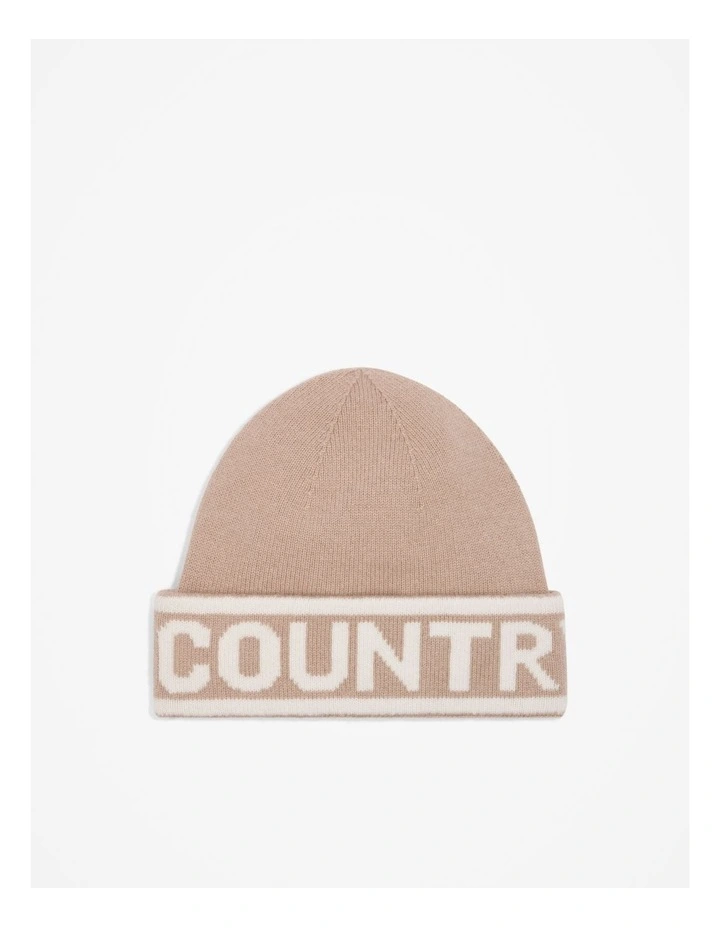 Logo Beanie in Mushroom