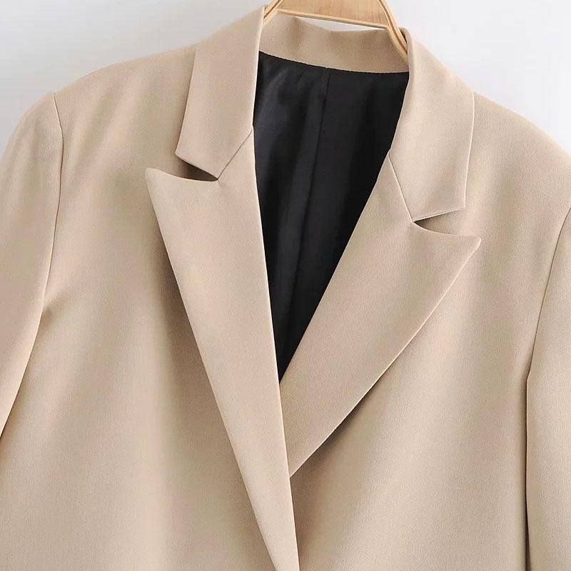 Loose Blazer Women - Casual - Plain-Solid