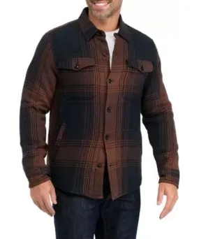 Lucky Brand Men's Plaid Shirt Jacket