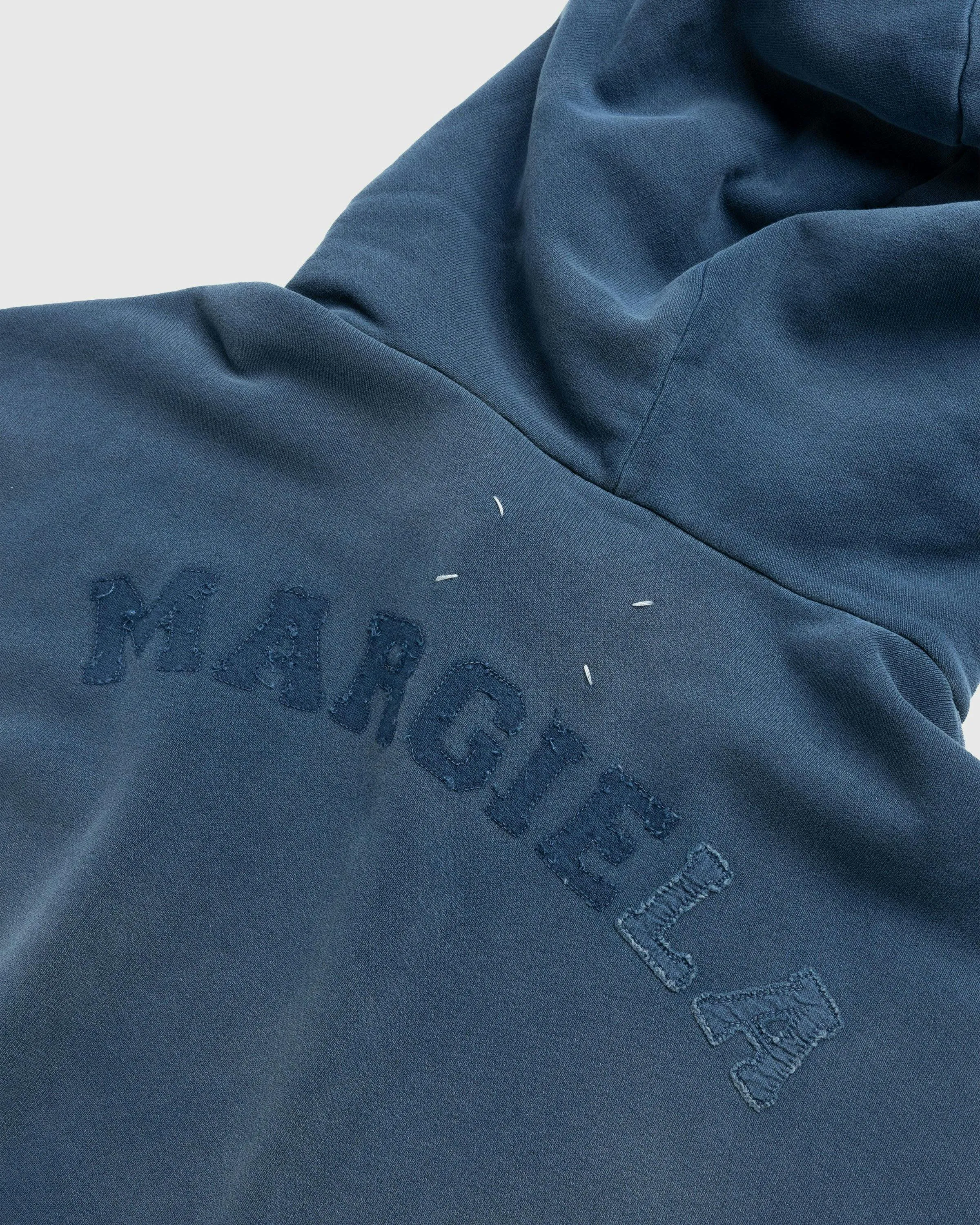 Maison Margiela – Organic Cotton Logo Hoodie Blue | Highsnobiety Shop