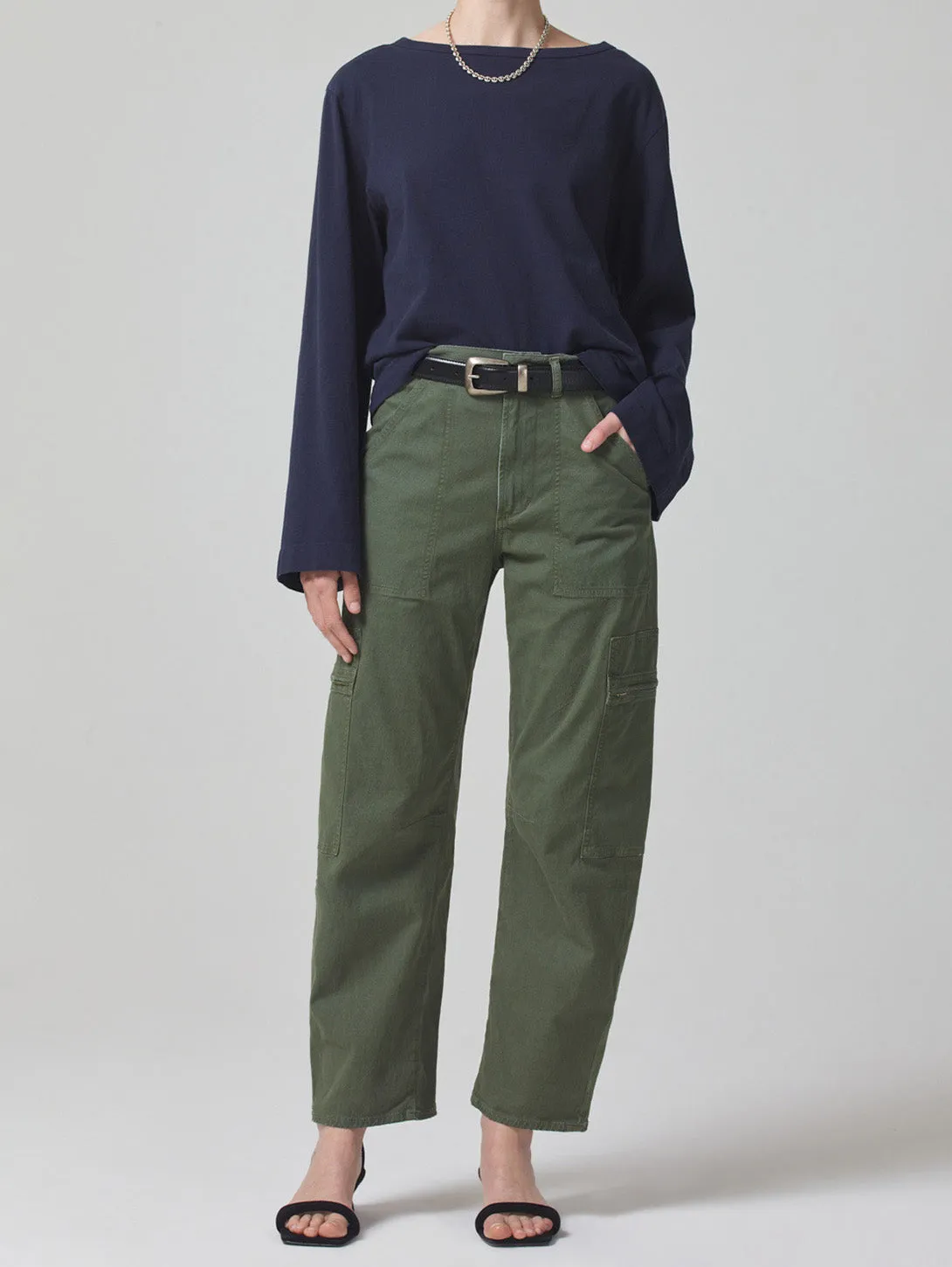 Marcelle Low Slung Easy Cargo Pant - Surplus