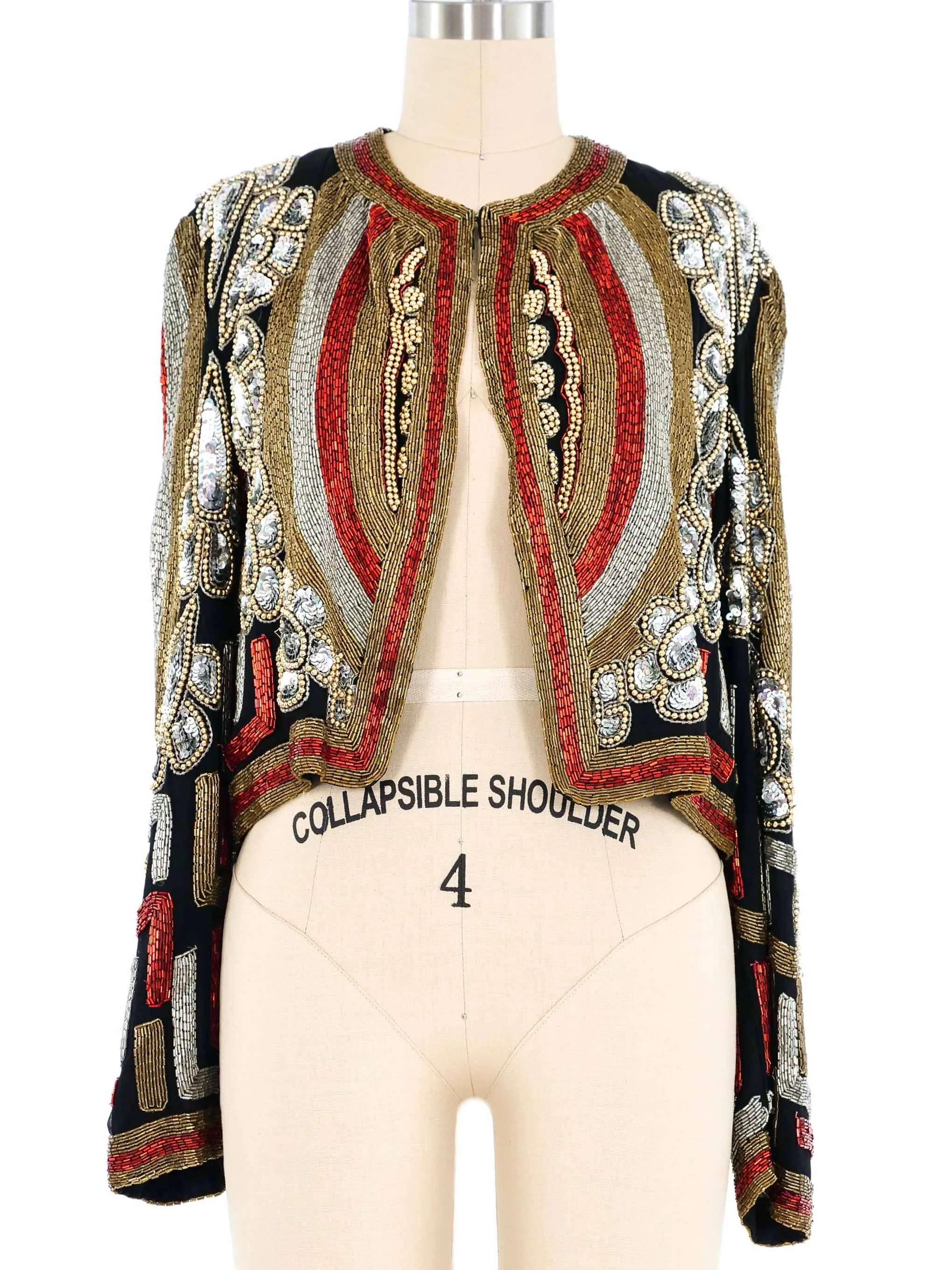 Mark & John II By Shaun Beaded Silk Jacket