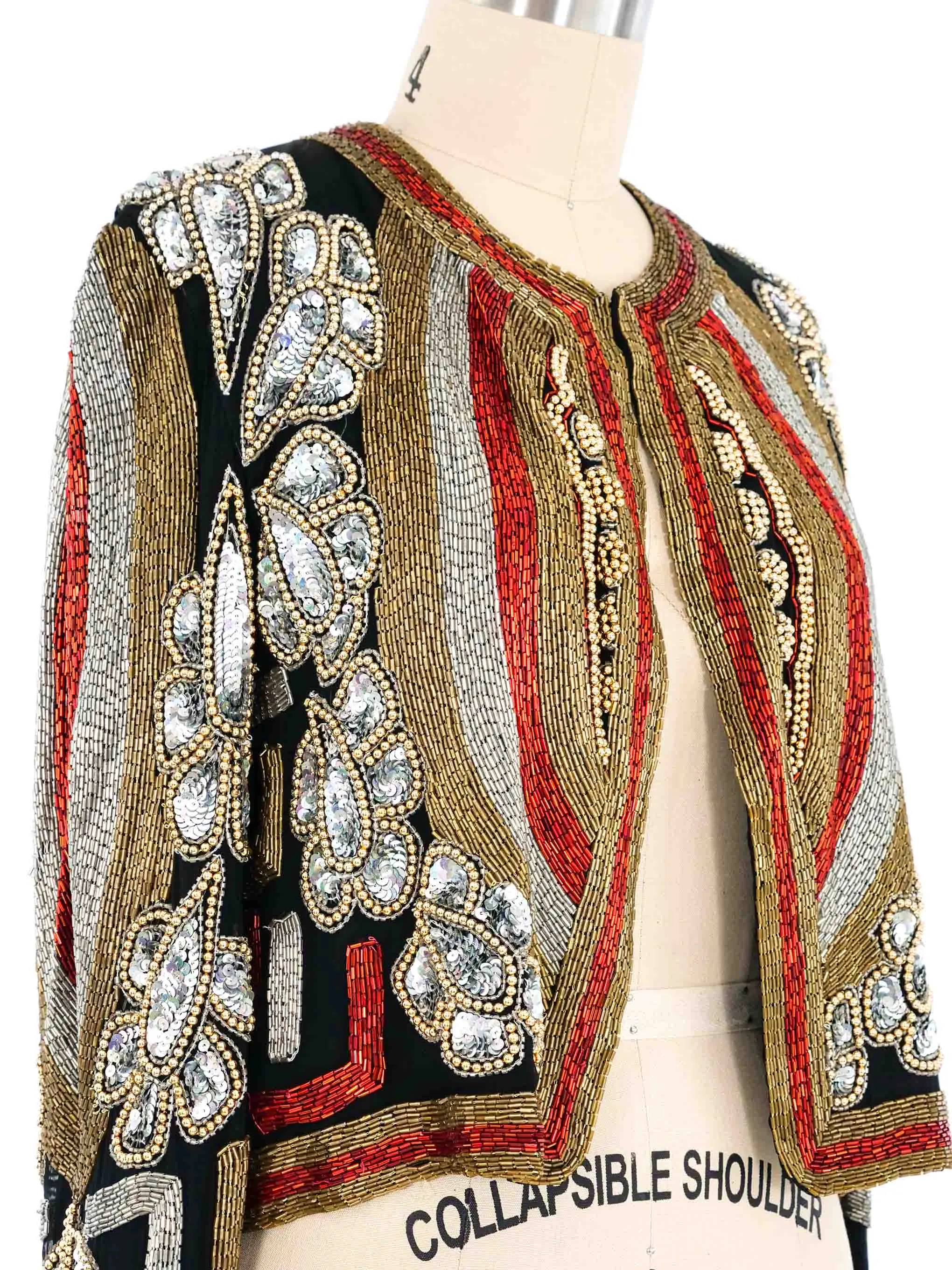 Mark & John II By Shaun Beaded Silk Jacket